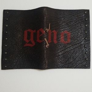 NWOT Geno Real Leather Bound Notebook Planner